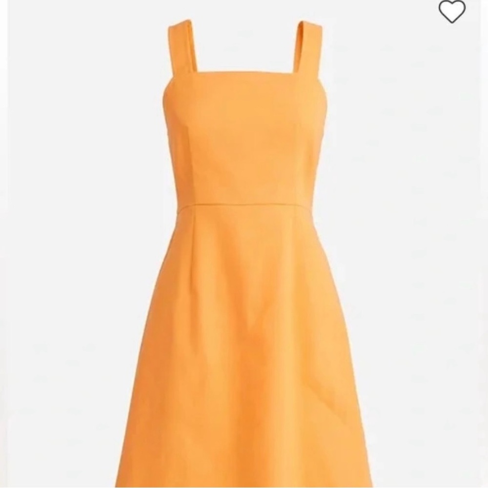 Linen a-line j crew dress